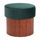 ZUO Boto Storage Ottoman Green