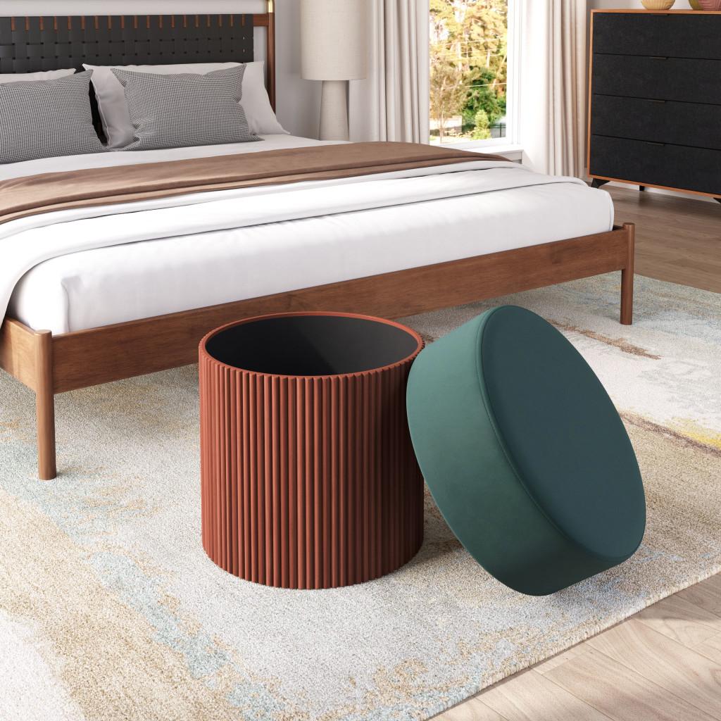 ZUO Boto Storage Ottoman Green