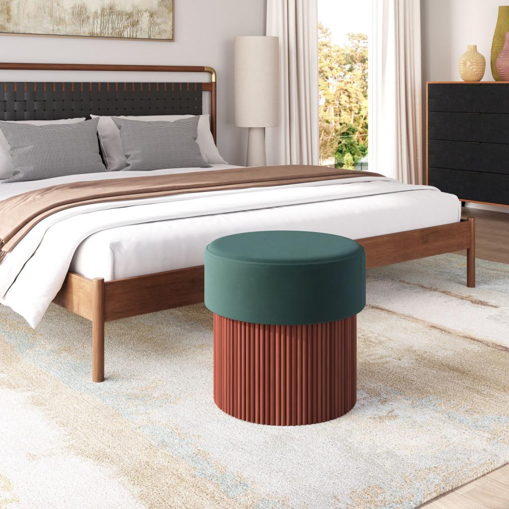 ZUO Boto Storage Ottoman Green