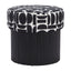 ZUO Boto Storage Ottoman Black & White