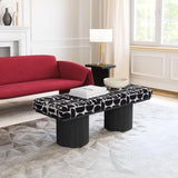 ZUO Botoia Bench Black & White