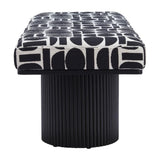 ZUO Botoia Bench Black & White