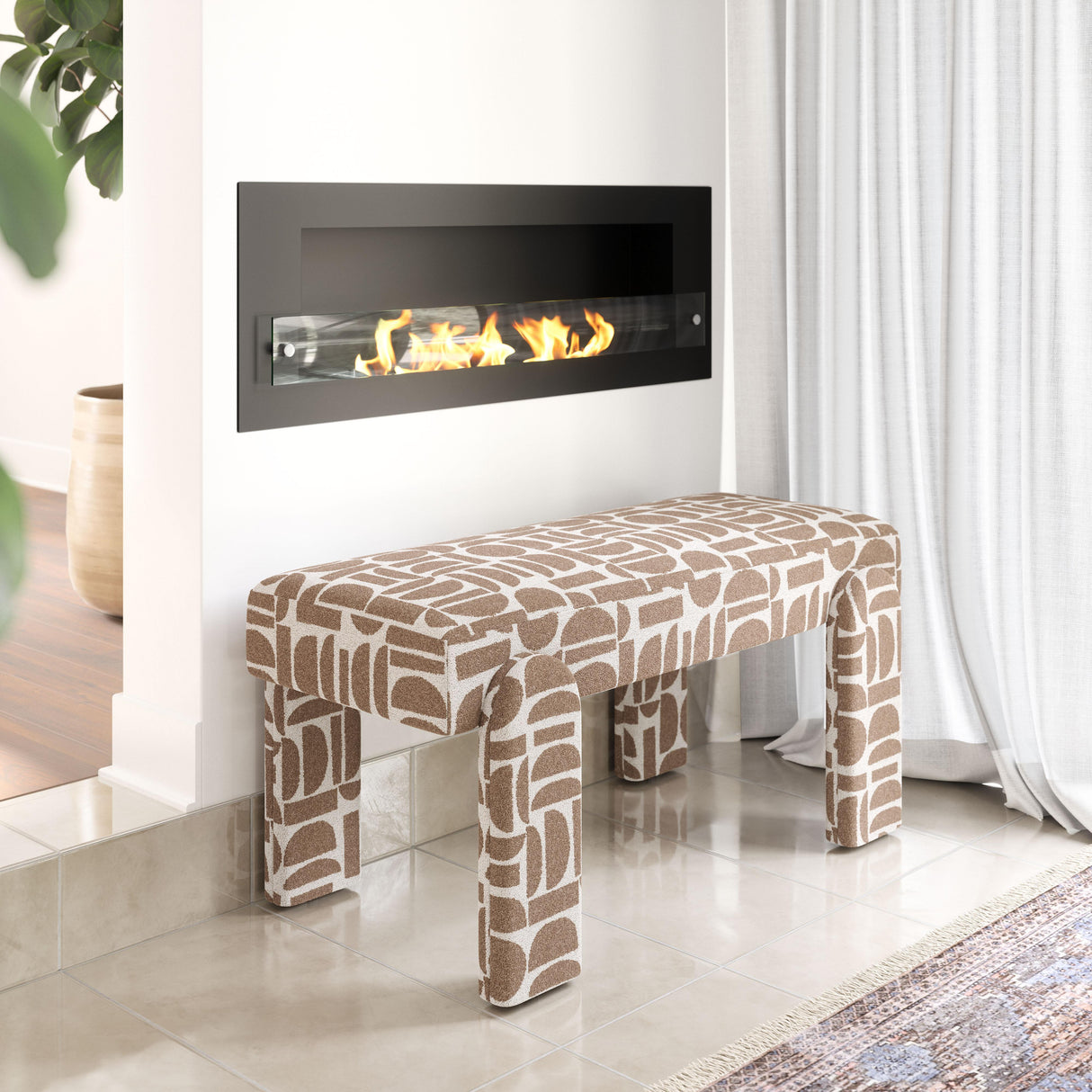 ZUO Blato Bench Gray