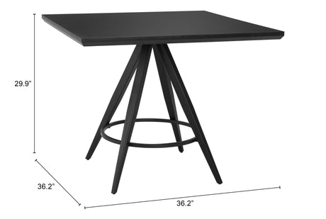 ZUO Tinos Dining Table Black