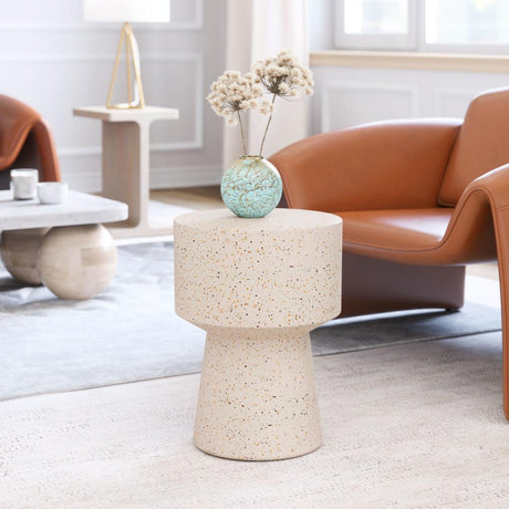 ZUO Masko Side Table Beige