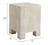 ZUO Kitara Side Table Beige