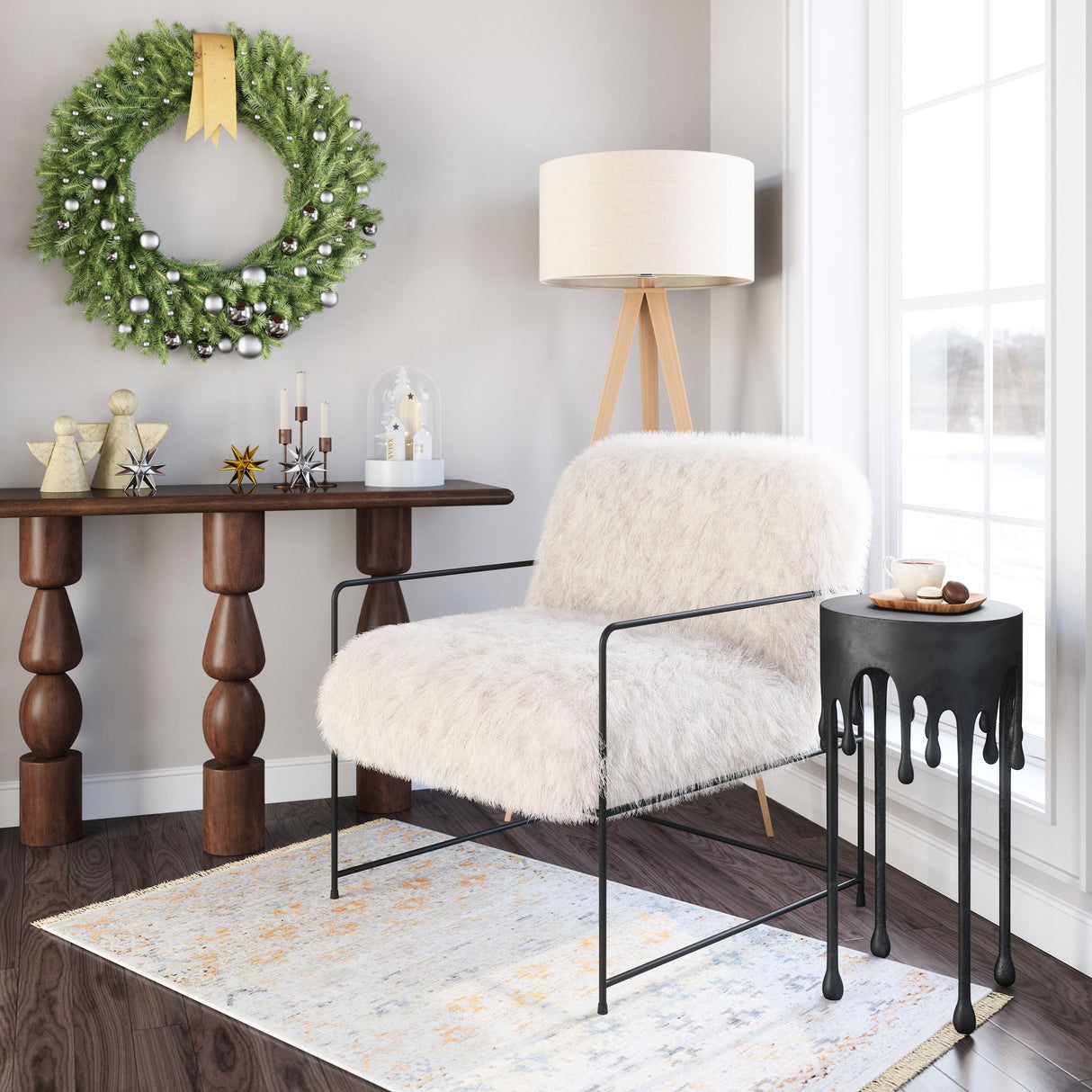 ZUO Pelut Accent Chair White