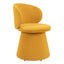 ZUO Oblic Swivel Dining Chair Orange