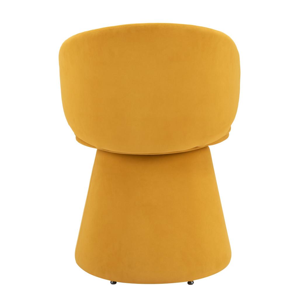 ZUO Oblic Swivel Dining Chair Orange