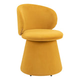 ZUO Oblic Swivel Dining Chair Orange