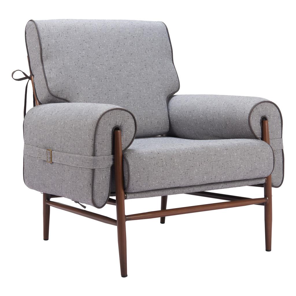 ZUO Klem Accent Chair Gray