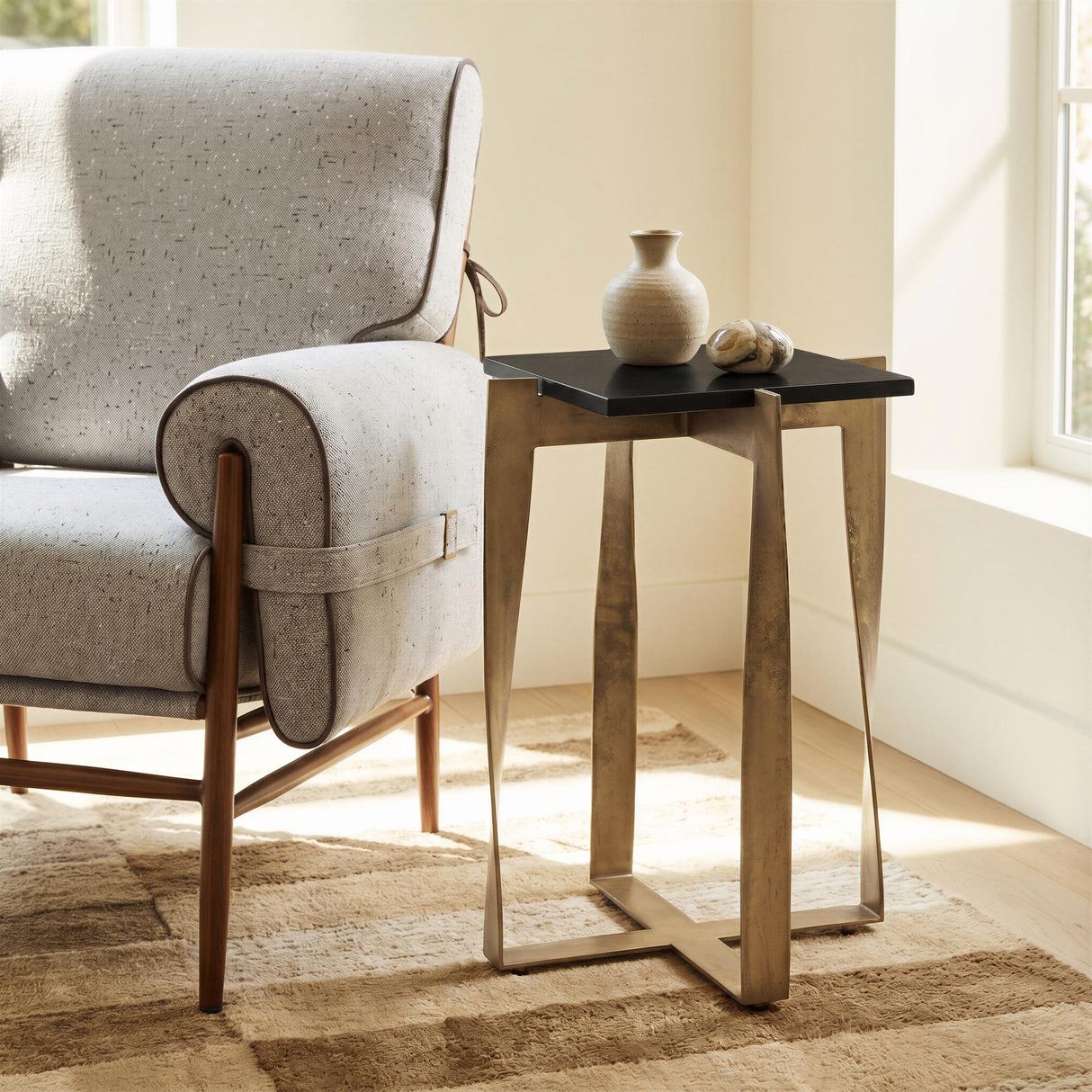 ZUO Klem Accent Chair Gray
