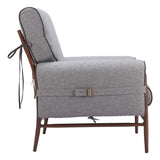 ZUO Klem Accent Chair Gray