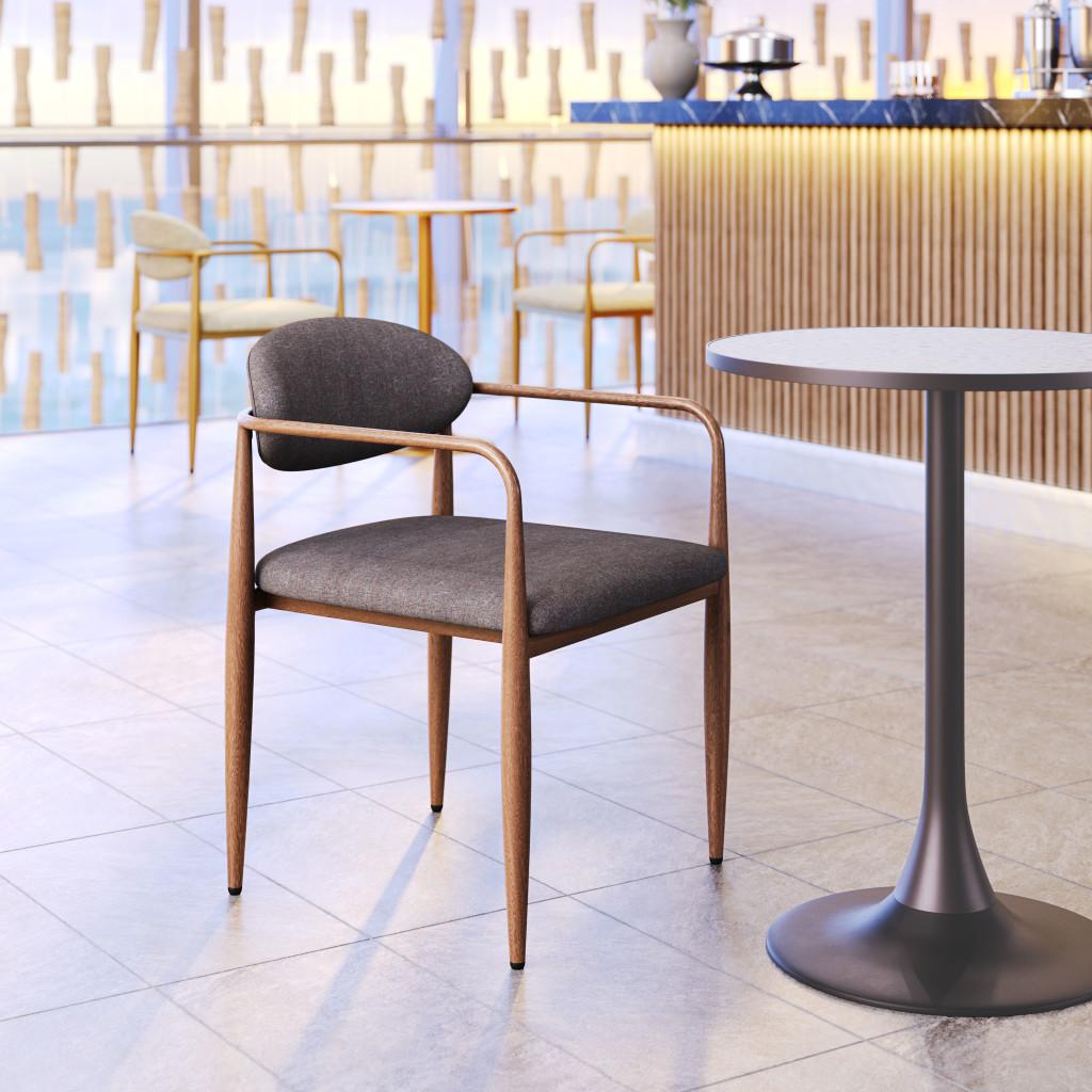 ZUO Zens Dining Chair (Set of 2) Truffle Gray