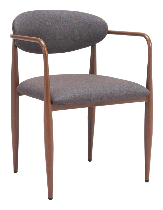 ZUO Zens Dining Chair (Set of 2) Truffle Gray
