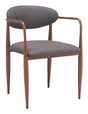ZUO Zens Dining Chair (Set of 2) Truffle Gray