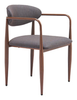 ZUO Zens Dining Chair (Set of 2) Truffle Gray