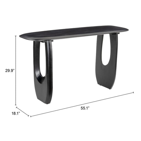 ZUO Arasan Console Table Black