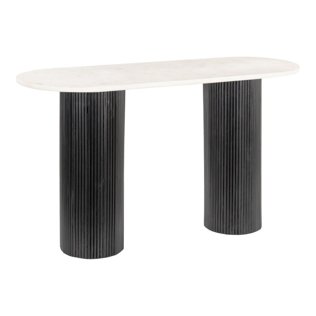 ZUO Izola Console Table White & Black