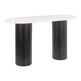 ZUO Izola Console Table White & Black