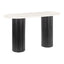 ZUO Izola Console Table White & Black
