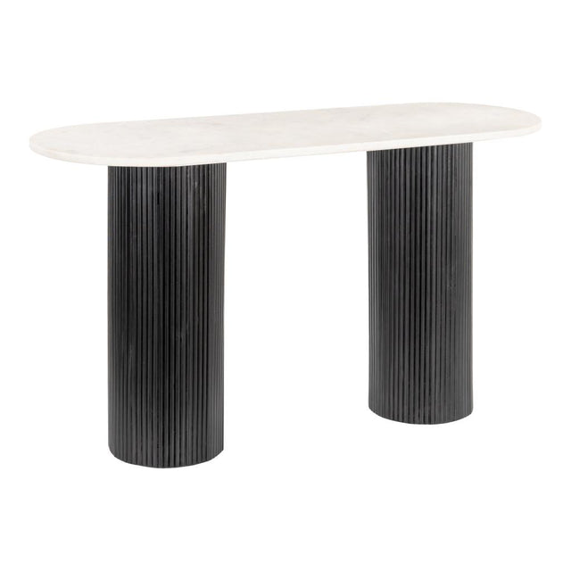 ZUO Izola Console Table White & Black