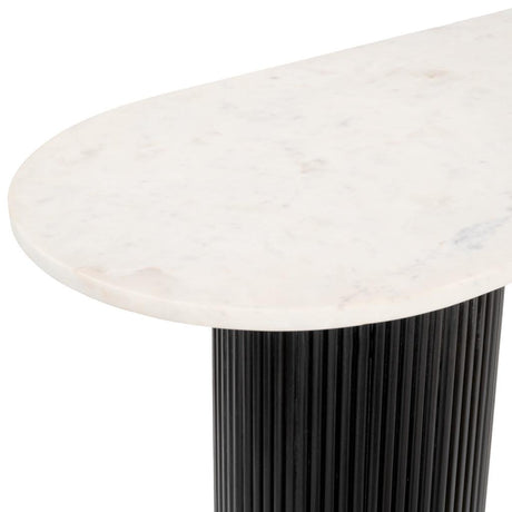 ZUO Izola Console Table White & Black