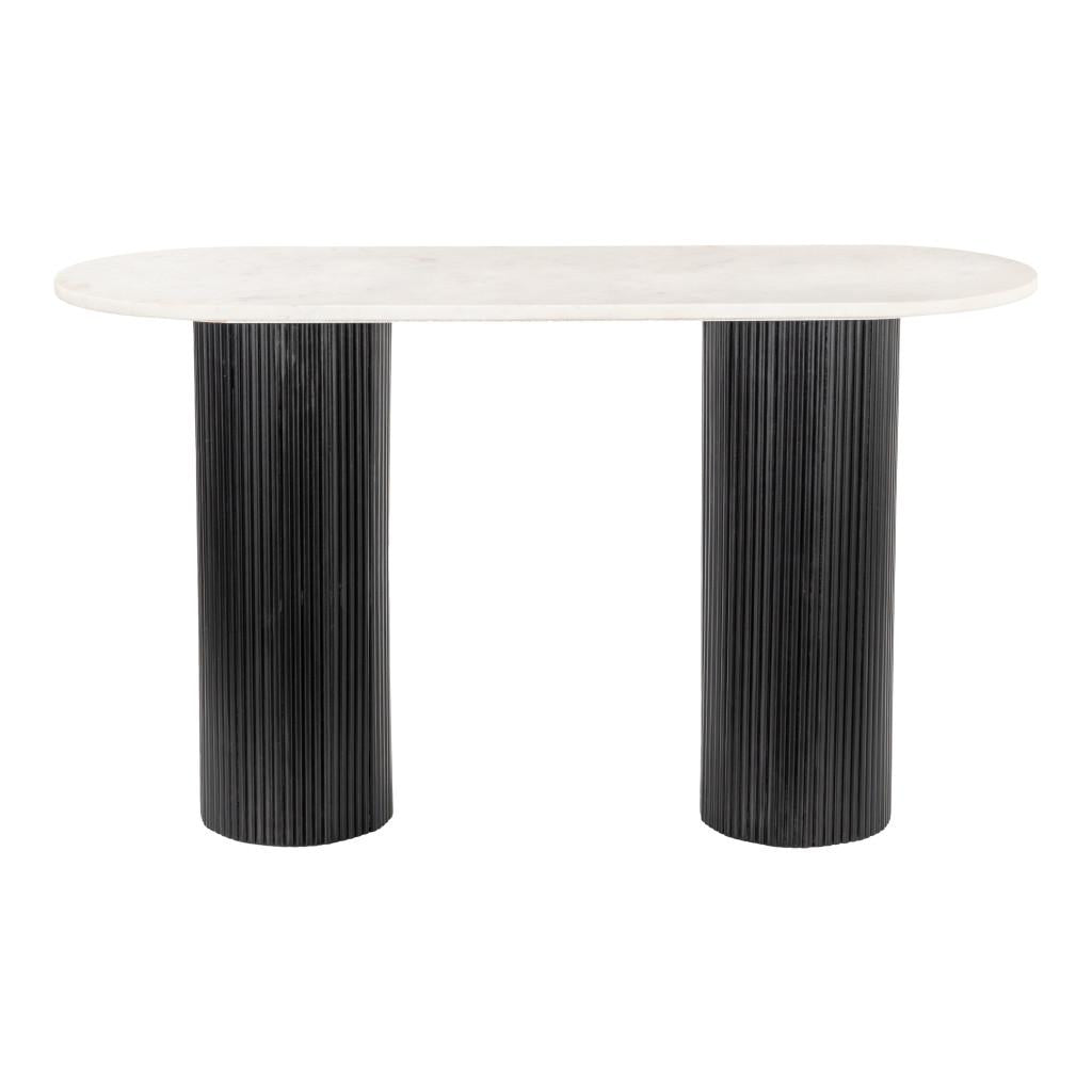 ZUO Izola Console Table White & Black