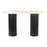ZUO Izola Console Table White & Black