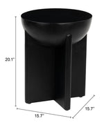 ZUO Tume Side Table Black