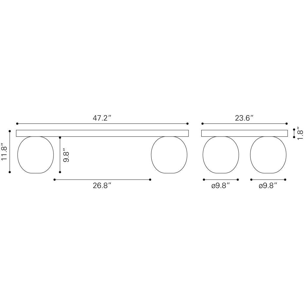 ZUO Camakat Coffee Table Natural
