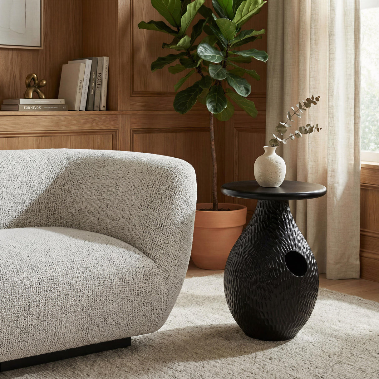 ZUO Piho Side Table Black