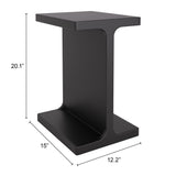 ZUO Bama Side Table Black