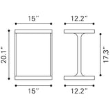 ZUO Bama Side Table Black