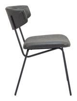ZUO Charon Dining Chair (Set of 2) Vintage Black