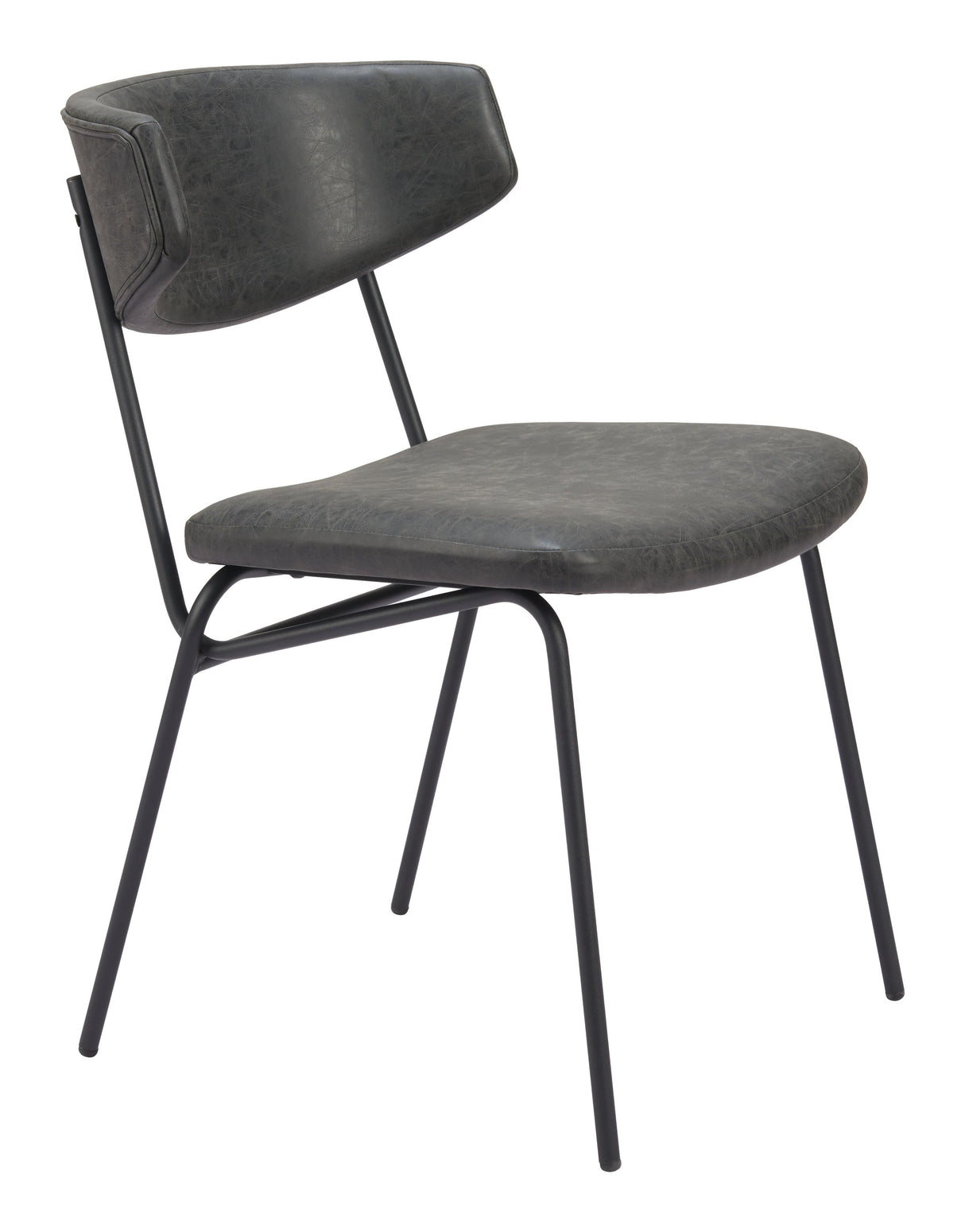 ZUO Charon Dining Chair (Set of 2) Vintage Black