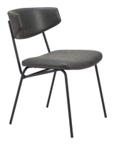 ZUO Charon Dining Chair (Set of 2) Vintage Black