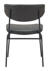 ZUO Charon Dining Chair (Set of 2) Vintage Black
