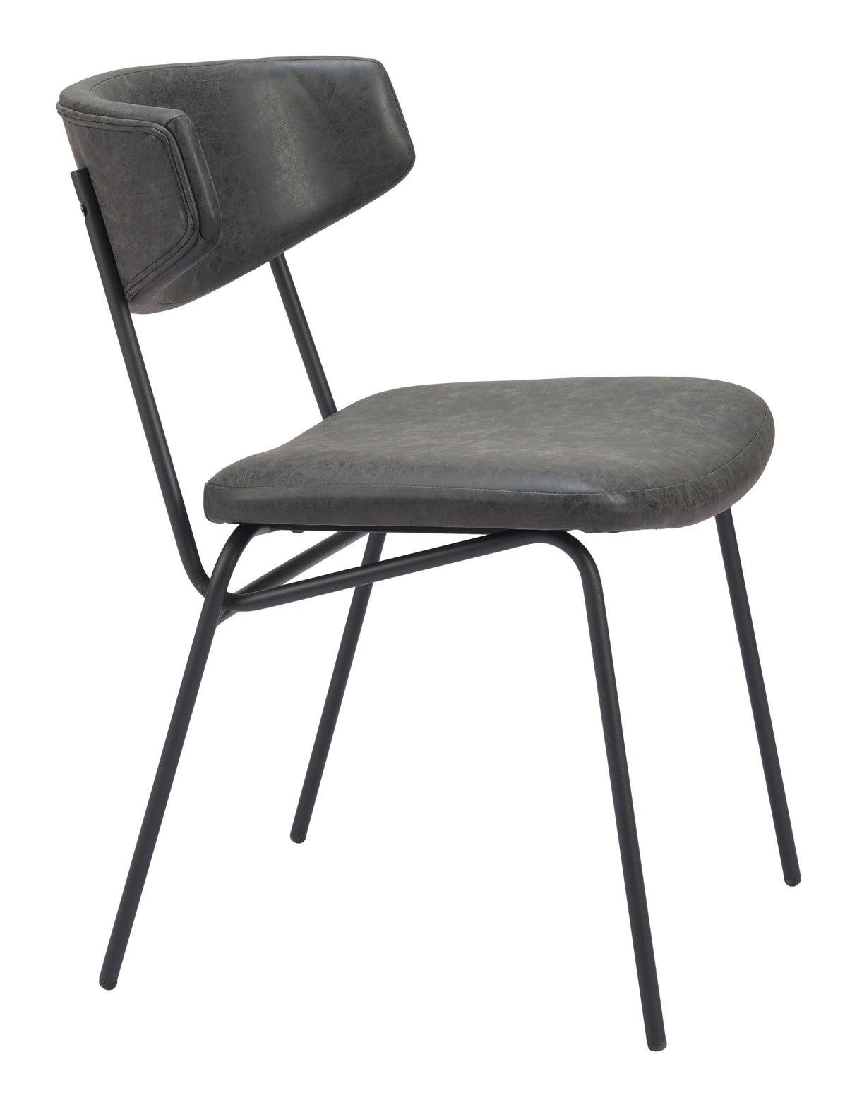 ZUO Charon Dining Chair (Set of 2) Vintage Black