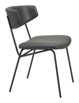 ZUO Charon Dining Chair (Set of 2) Vintage Black