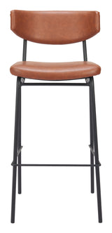 ZUO Charon Barstool (Set of 2) Vintage Brown
