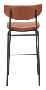 ZUO Charon Barstool (Set of 2) Vintage Brown