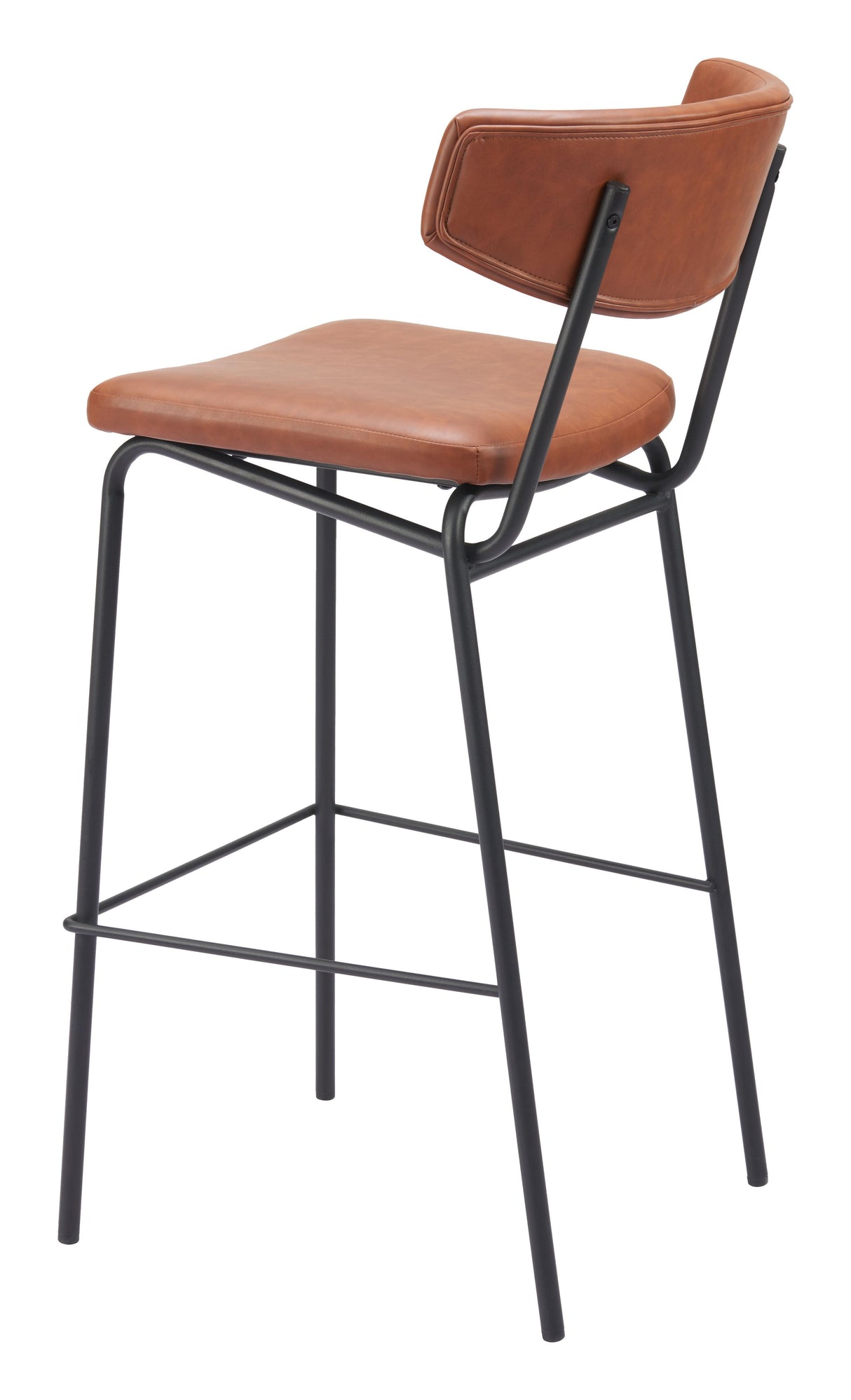 ZUO Charon Barstool (Set of 2) Vintage Brown