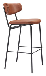 ZUO Charon Barstool (Set of 2) Vintage Brown
