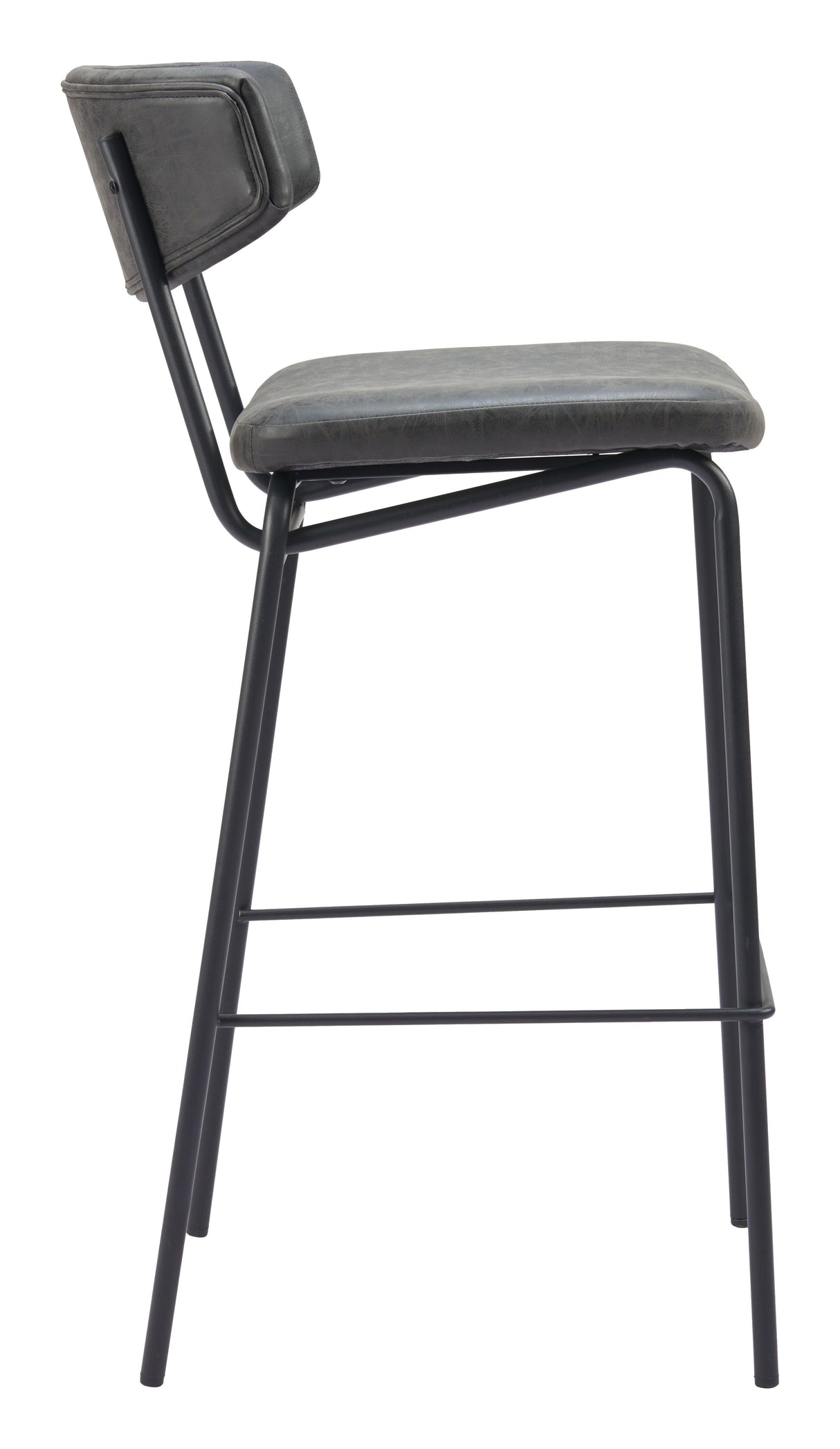 ZUO Charon Barstool (Set of 2) Vintage Black
