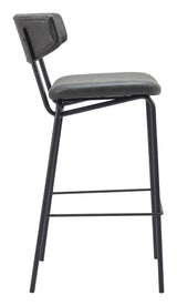 ZUO Charon Barstool (Set of 2) Vintage Black