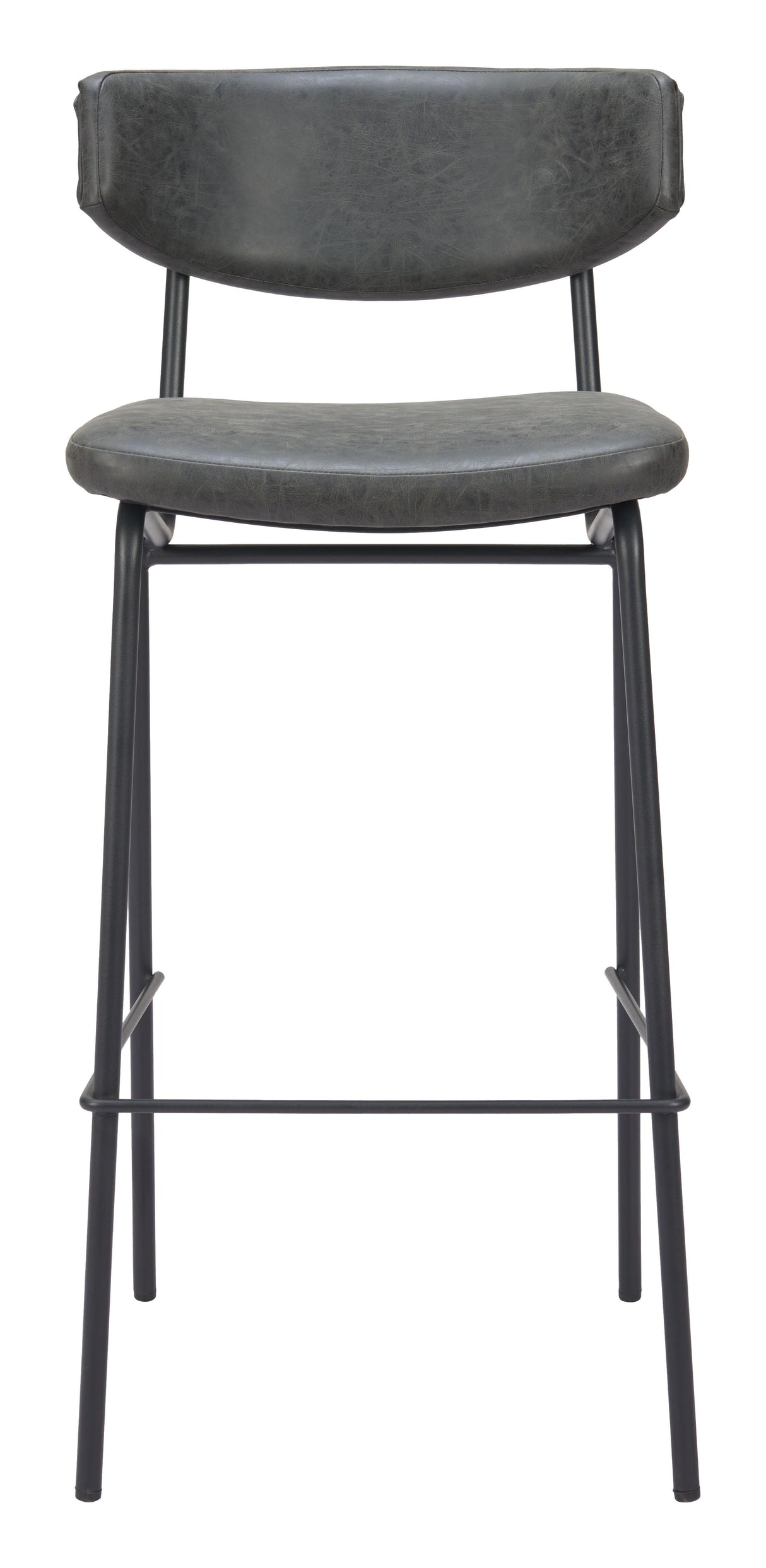 ZUO Charon Barstool (Set of 2) Vintage Black