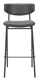 ZUO Charon Barstool (Set of 2) Vintage Black