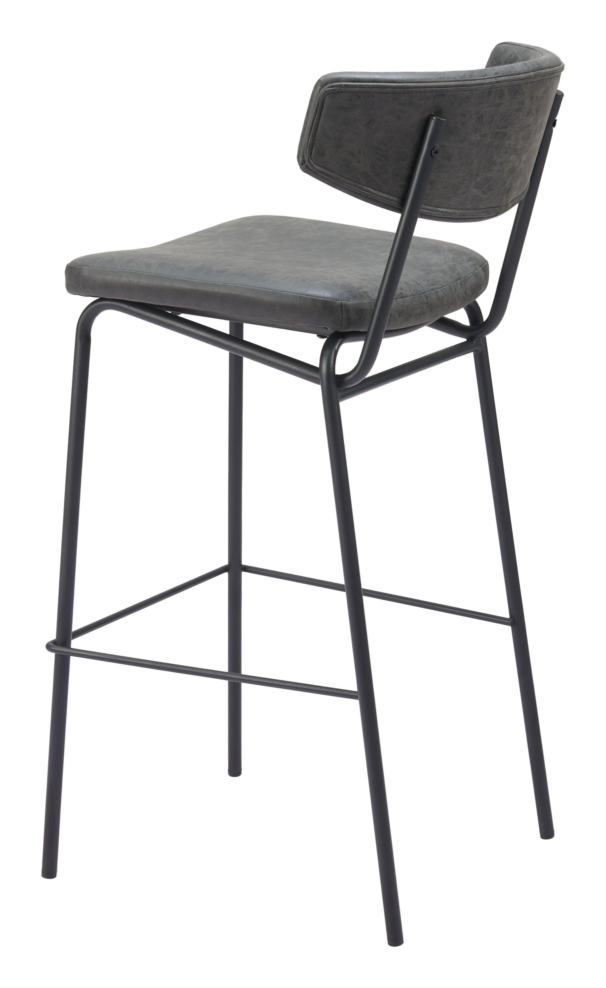 ZUO Charon Barstool (Set of 2) Vintage Black