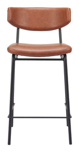 ZUO Charon Counter Stool (Set of 2) Vintage Brown